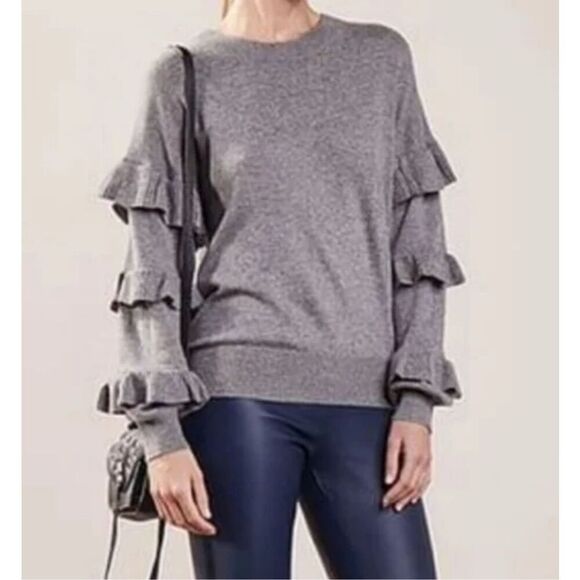 J.Crew Sweaters - J. Crew Wool Ruffle Sleeve Sweater